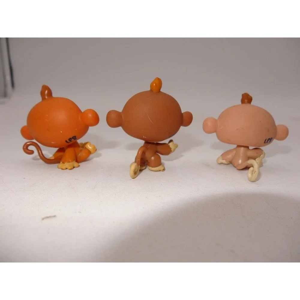 Littlest Pet Shop‎ LPS Monkey Petriplets Swing Set #1551 #1552 #1553 Bananas